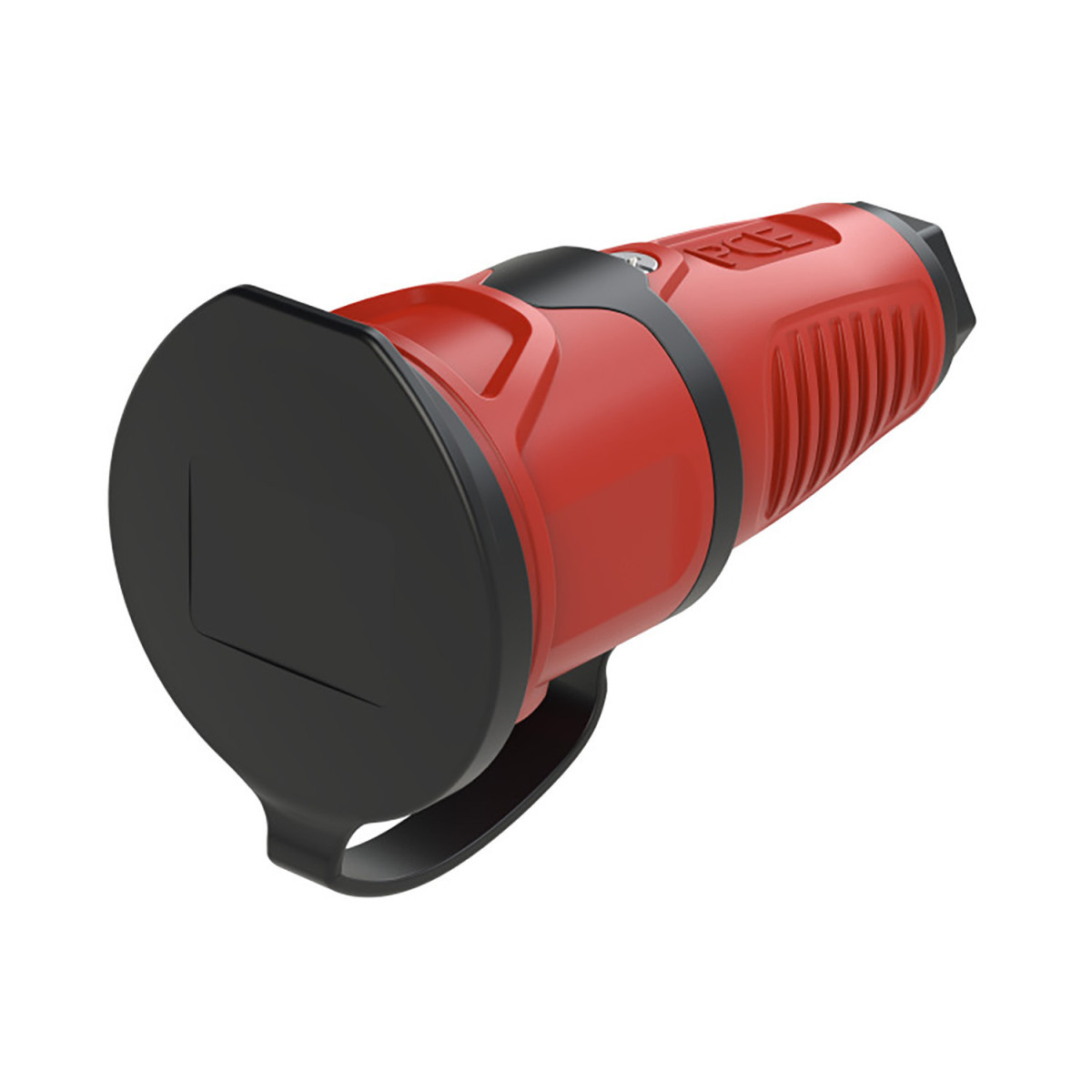 PCE rubber contactmateriaal Koppelcs Randaarde er afdekkap taurus2 roo/zwa rubber extra rand