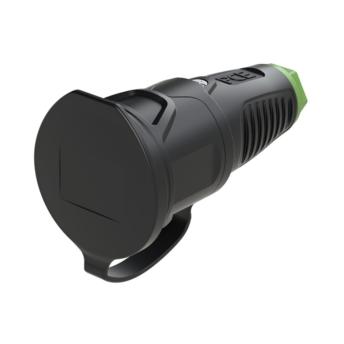 PCE rubber contactmateriaal Koppelcs Randaarde er afdekkap taurus2 zwa/gro rubber extra rand