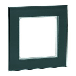 Peha Aura afdekraam 1V horizontaal en verticaal zwart ip20 20.571.57.21