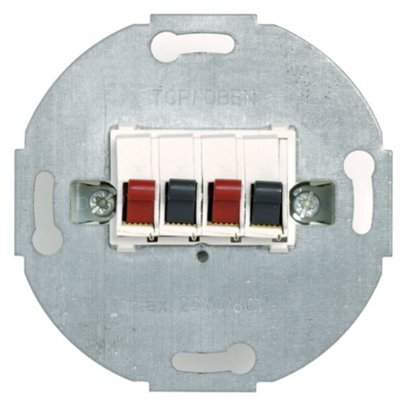 Peha Basis elementen Stereo Luidspreker aansluitdoos, levend wit