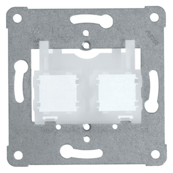 Peha Artikelnr.: D 600 MJ13; draagframe voor modular jack inzet zuiver wit