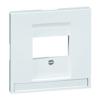 Peha Dialog centraalplaat stereo luidspreker aansluitdoos 1930 1 connector met label aluminium