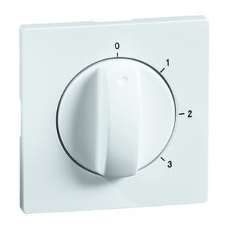 Peha Dialog Centraalpl. met knop voor3-standen schak. met nulstand, diepzwa