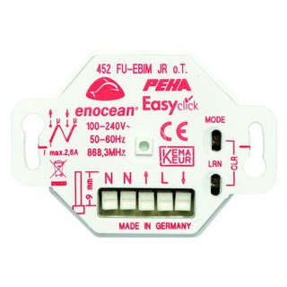 Peha Easyclickpro-inbouw-JR-ontvanger 2-kanaals met energiemeting