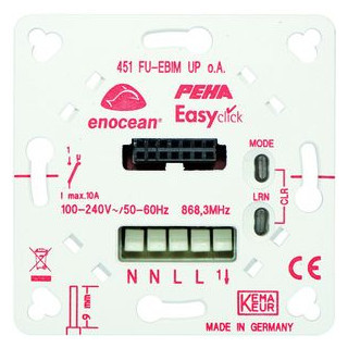 Peha Easyclickpro-inbouw-ontvanger 1-kanaals met energiemeting