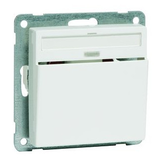 Peha Aura installatieschakelaar + tekstveld inbouw 6ax aluminium ip20