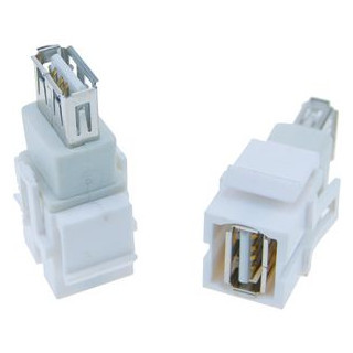 Peha Centraalplaat keystone usb zonder label zwart