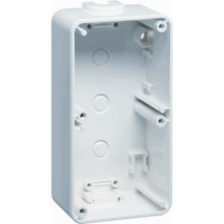 Peha Compacta opbouwhuis zonder trekontlasting 2-voudig 2 module aluminium horizontaal en verticaal