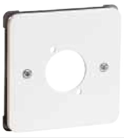 Peha Onderdeel/centraalplaat BNC/TNC basiselement met centrale afdekplaat kunststof wit