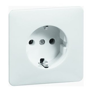 Peha Standaard wandcontactdoos ra 1V KV slagvast levend wit