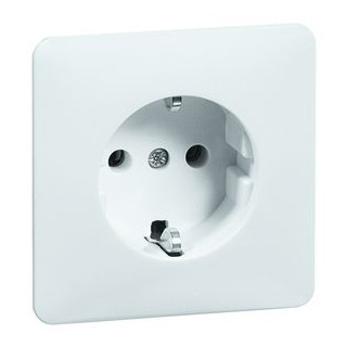 Peha Artikelnr.: D 80.6611/4 W; standaard contactdoos schuko wit meldcontac