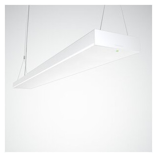 Pendelarmaturen Opendo H lens wit etdd 44W noodverlichting wide reduce