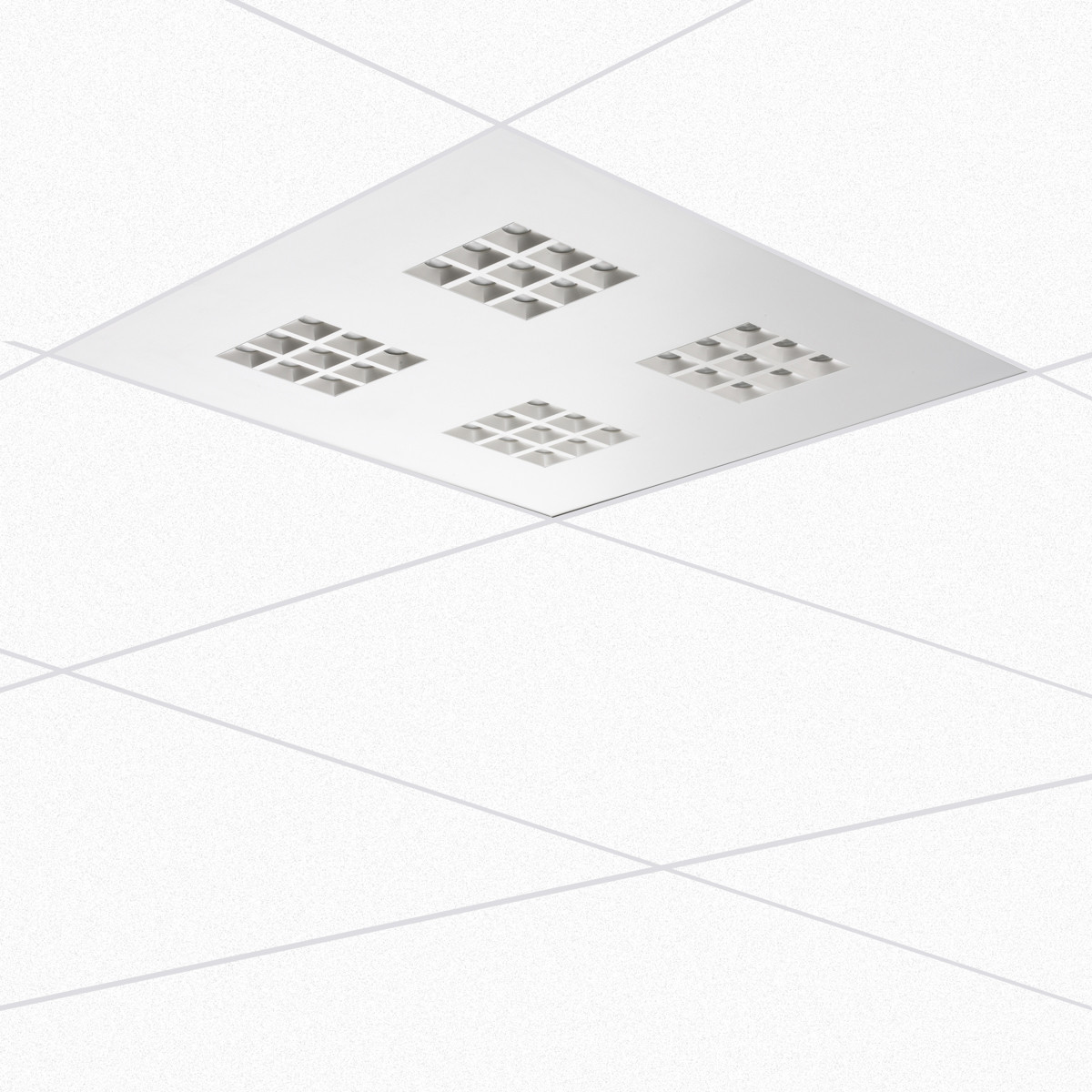 Performance in Lighting AMIGO 36 Amigo 36 25W 840 ugr<16 wieland-led-inbouwarmatuur 4000K 25W statisch