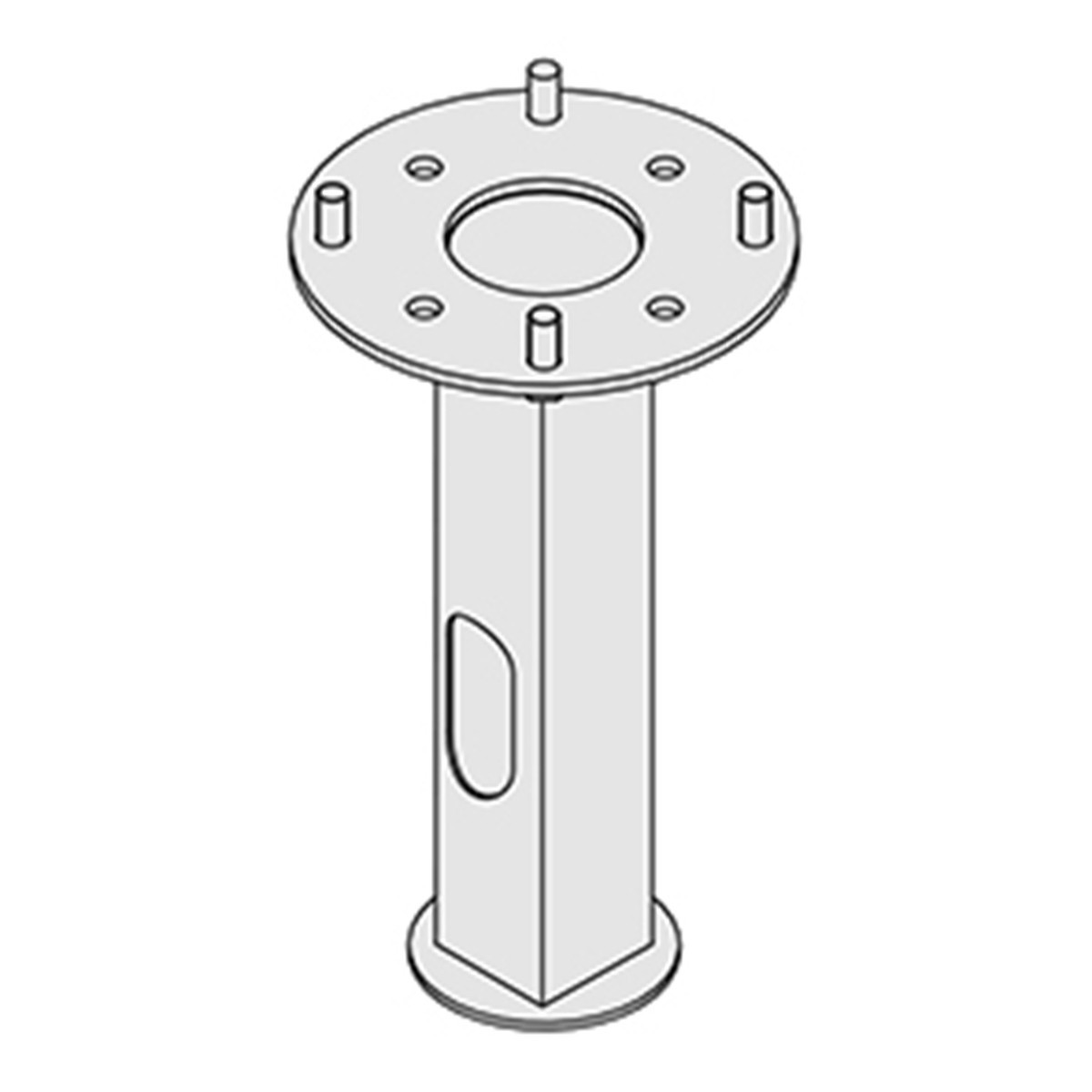 Performance in Lighting AMON Grondstuk Voor mast (amon/square+)-grondstuk