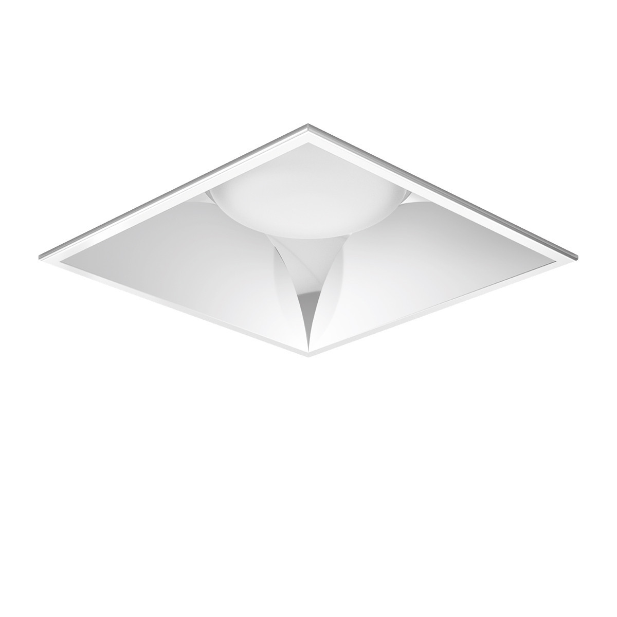 Performance in Lighting DL MIDI/MAXI DL Square maxi 19 C/ew 840 alu dali-led-downlight 4000K 21W dali cirke