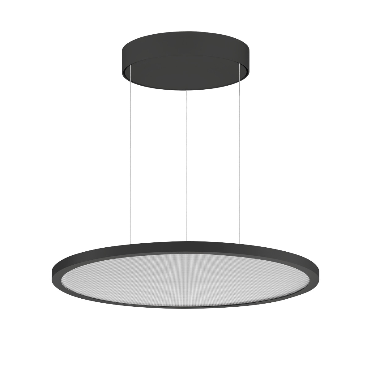 Performance in Lighting FL ROUND+ FL R+ 555 PL 44 S/A 830 zwart MP-led-pendelarmatuur 3000K 49W statisch