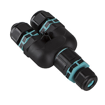 Performance in Lighting INSERT+ Connector Y-3weg 14-17 MM ip68 neopreen-connector Y 3 weg Ø 14-17 MM I