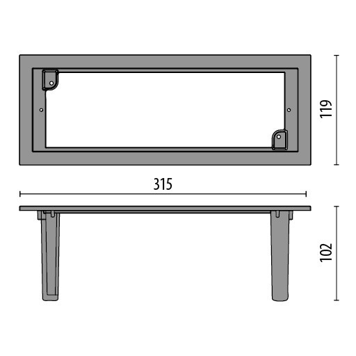 Performance in Lighting INSERT+ Insert+2 Adapter antraciet-adapter insert+ 2 (achteraf kit insert 2)