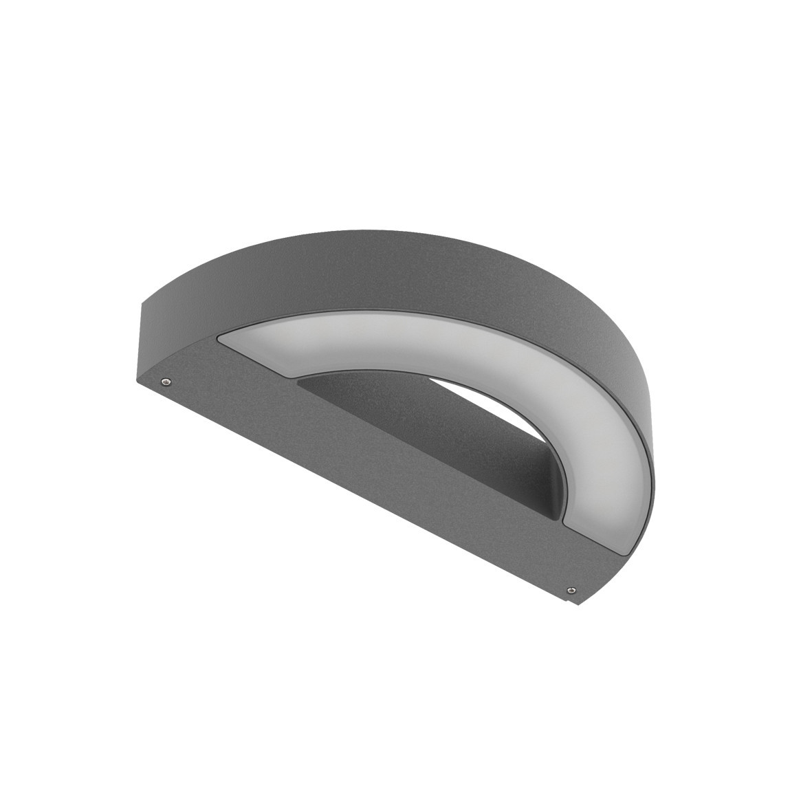 Performance in Lighting MASK+ Mask+mini M 8 S/ew 830 antrac HF detek-led-wandarmatuur 3000K 8W stati