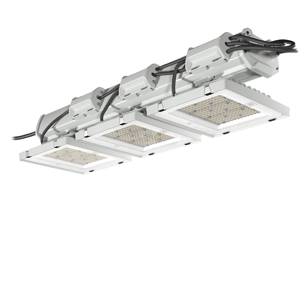 Performance in Lighting UNIQO REUSE Led-High-bay en low-bay armaturen 4000K 218W dali elliptische optiek