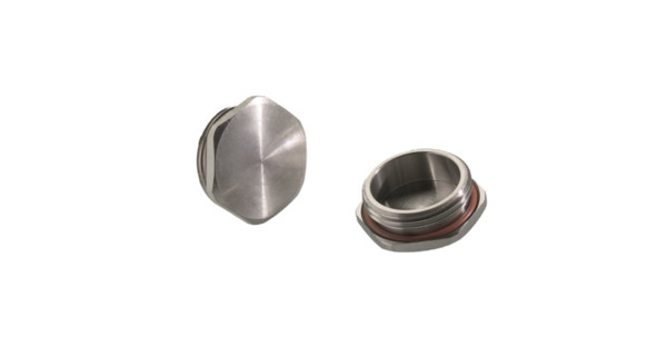 Pflitsch Blindstoppen Blindstop Atex, RVS, draad m20x1,5, 6-kant
