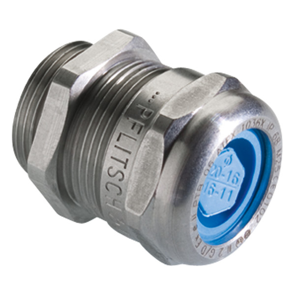 Pflitsch Wartel messing vern.atex ip68 tot 15 bar m75x1,5 doorlaat 55-65MM