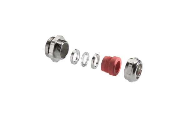 Pflitsch UNI-HF Dicht wartels Emc-Wartel, RVS, m20x1,5,doorl. 6,5-9,5MM scherm 3,5-6,5MM