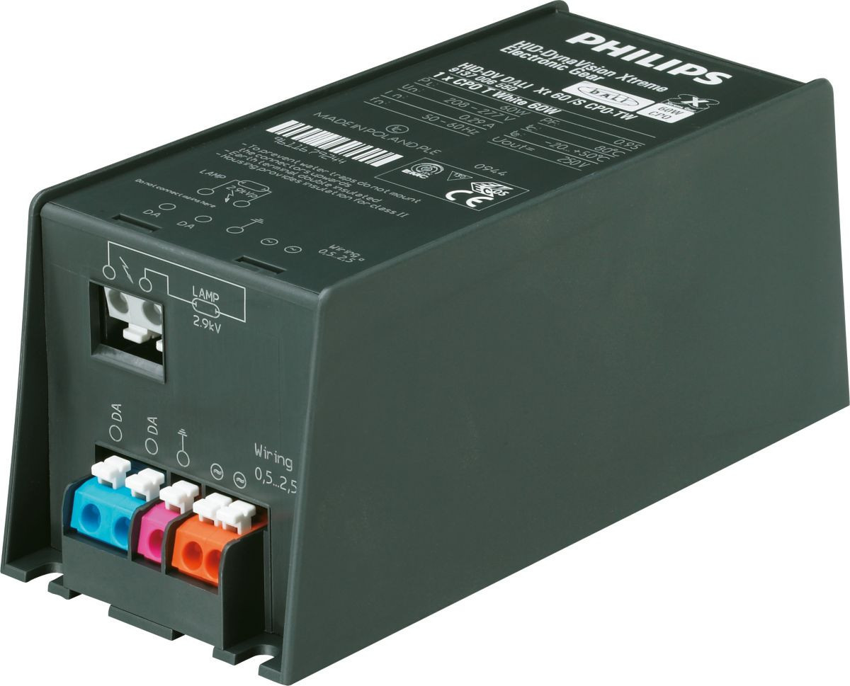 Philips Dynavision voorschakelapparaat hid C1 elektronisch 150x65x65mm 100W dimbaar