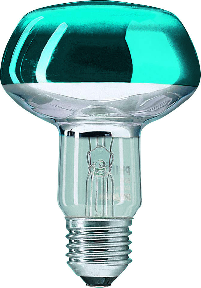 Philips Reflector Colours diam 50/63/80 mm Refl Col 60W e27 230V NR80 CL-BL 1CT/12