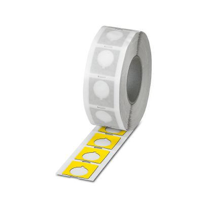 Phoenix Contact Kunststofschildje met boring Emlp 30 (45x10)r ye cus