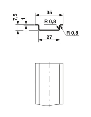 Phoenix Contact NS 35/ 7,5 O.LOGO     LG2