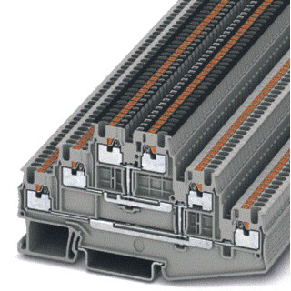 Phoenix Contact PT verbindingsrijgklem 0,14-1,5MM² eendr. 0,14-1,5MM² meerdr. grijs