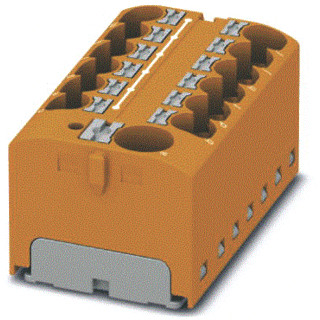 Phoenix Contact ptfix verbindingsrijgklem 0,2-6MM² eendr. oranje