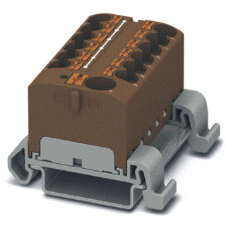 Phoenix Contact ptfix verbindingsrijgklem 0,2-6MM² eendr. bruin