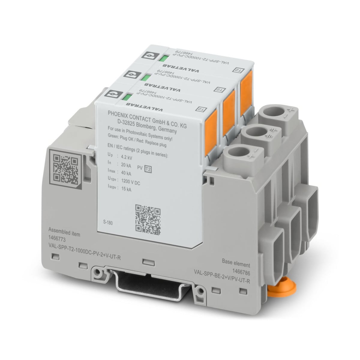 Phoenix Contact Val-SPP-T2-1000DC-PV-2+V-ut-R