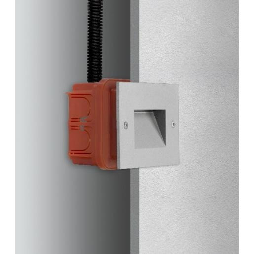 Pil Insert+ led wandarmatuur 4000K 5W 105x105mm inbouw wand steekklem wit