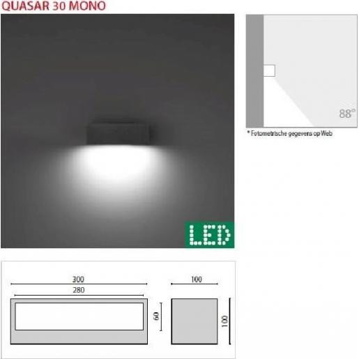 Pil Quasar armatuur led 3950-4050K 32,5W 1505LM 300MM ip65