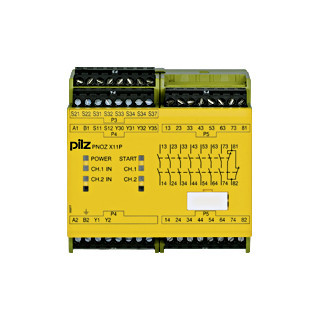 Pilz PNOZ x Pnoz X11P 230-240vac 24VDC 7N/O 1N/C 2so