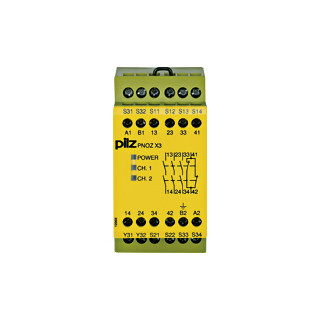 Pilz PNOZ x Pnoz X3 48vac 24VDC 3N/O 1N/C 1so