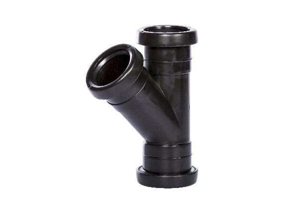 Pipelife PP T-ST 125 45GR 3MOF ZW