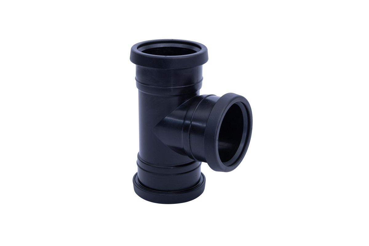 Pipelife PP T-ST 125 90GR 3MOF ZW