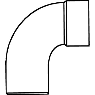 Pipelife PVC HWABOCHT 90  MF/SP 80