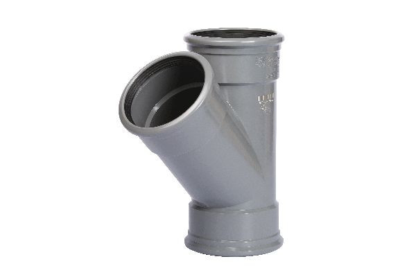 Pipelife PVC T-ST 45 3X MF  125X75