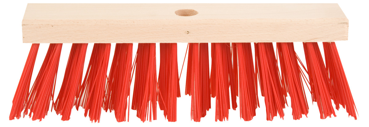 Polet Schoonmaakmiddelen Straatbezem 29CM PVC rood