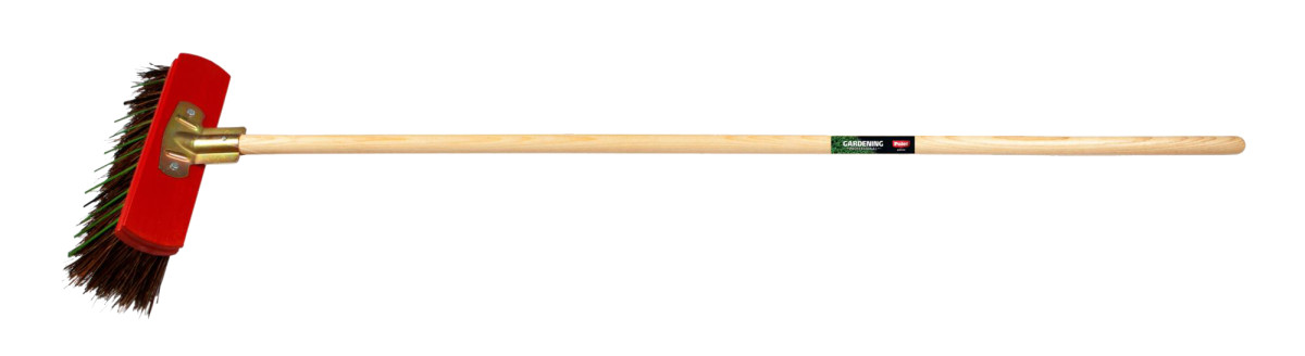 Polet Schoonmaakmiddelen Straatbezem 30CM sherbro met essen steel 150CM