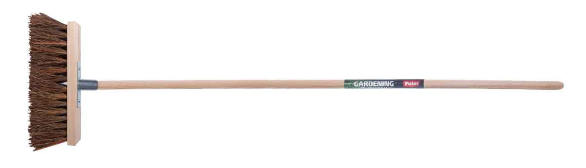 Polet Schoonmaakmiddelen Straatbezem 32CM piassava met essen steel 150CM