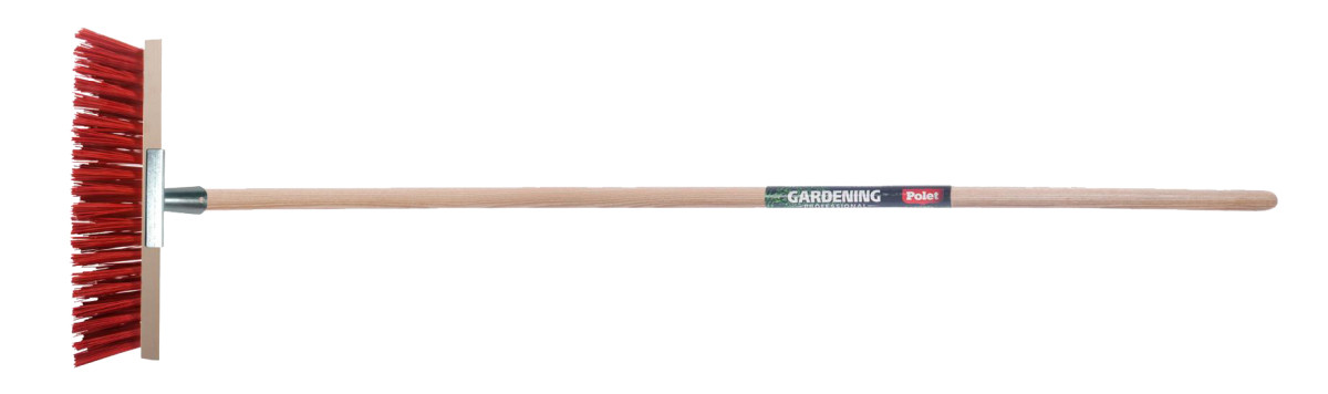 Polet Schoonmaakmiddelen Straatbezem 40CM synthetisch met essen steel 150CM