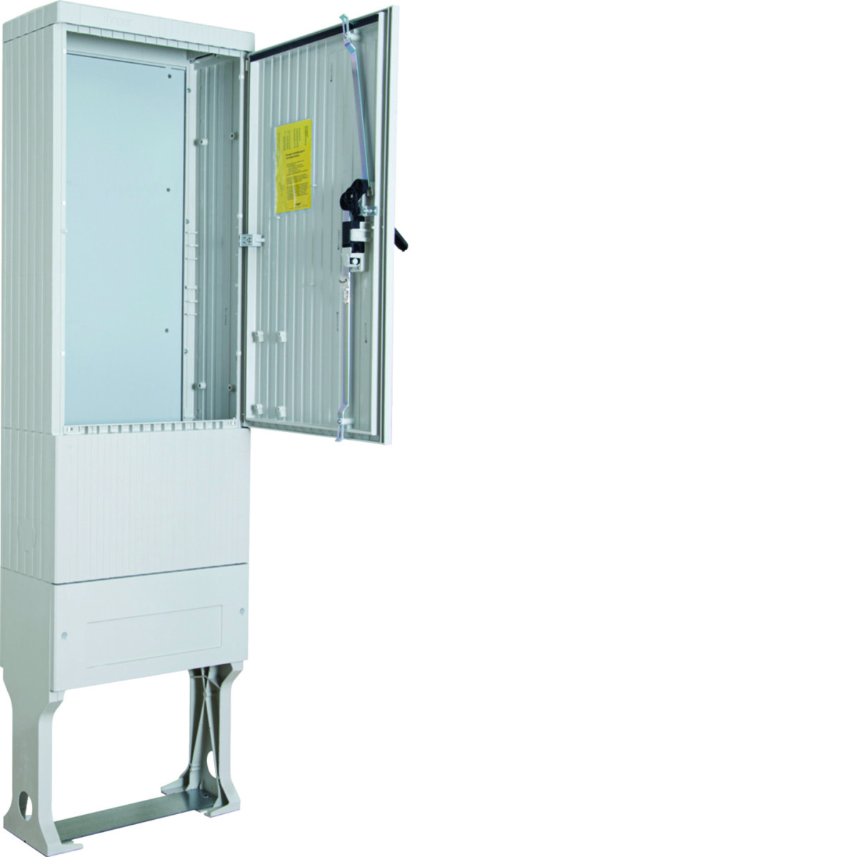 Hager Buitenopstellingskast Polyester Verdeelzuil, bouwgrootte 205, met montageplaat, 2010x583x277