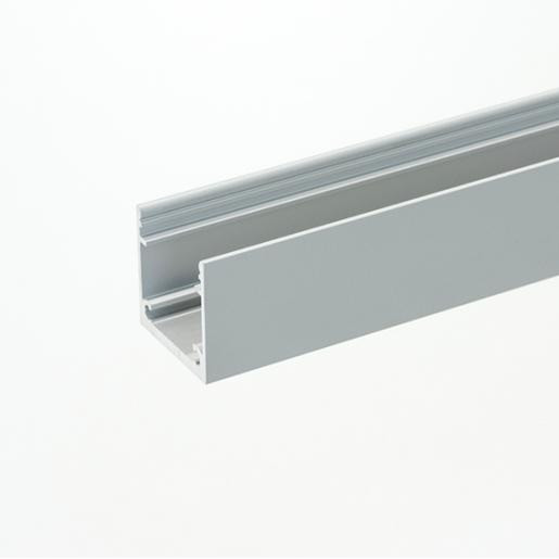 Prolumia Alu. profiel top line 25MM zwart 3 meter opbouw