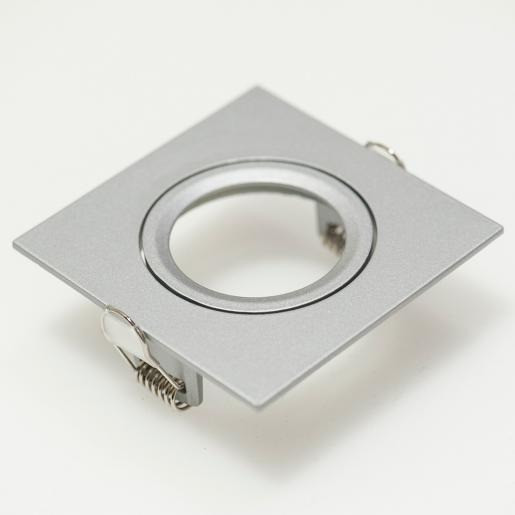 Prolumia Downlight ring mechanisch toebehoor armatuur vierkant zilver aluminium